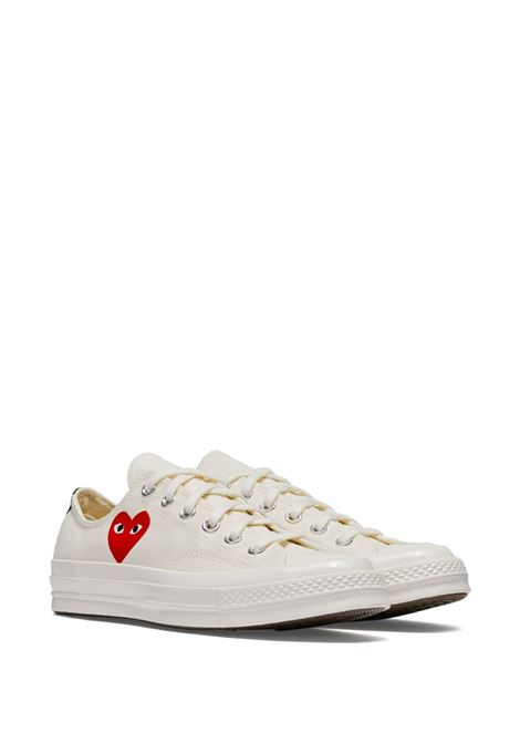 chuck 70 single heart low sneakers white COMME DES GARÇONS PLAY X CONVERSE | AZ-K128-0012